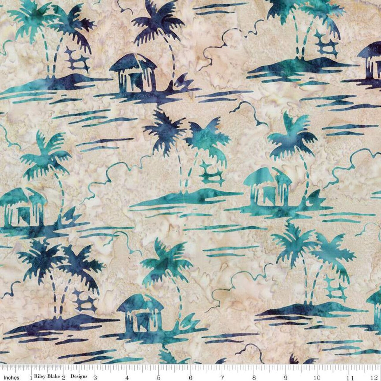 Fabric Riley Blake Beach Glass Beach Expressions Batiks Places You'll Go by the Quarter Yard BT23221-­144